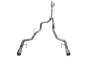 Ford F-150 Performance Exhaust - Rear - CORSA Performance - Sport Cat Back, Dual Rear Exit - Polished - `21-`25